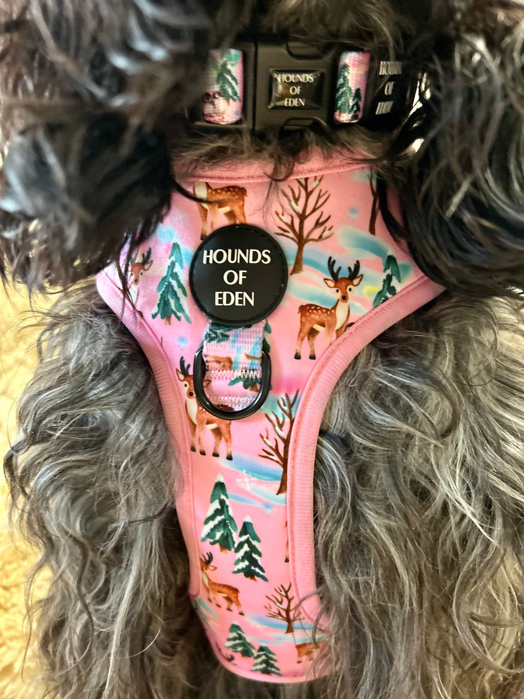 Aurora Nights - Pink Penguin Design Dog Lead