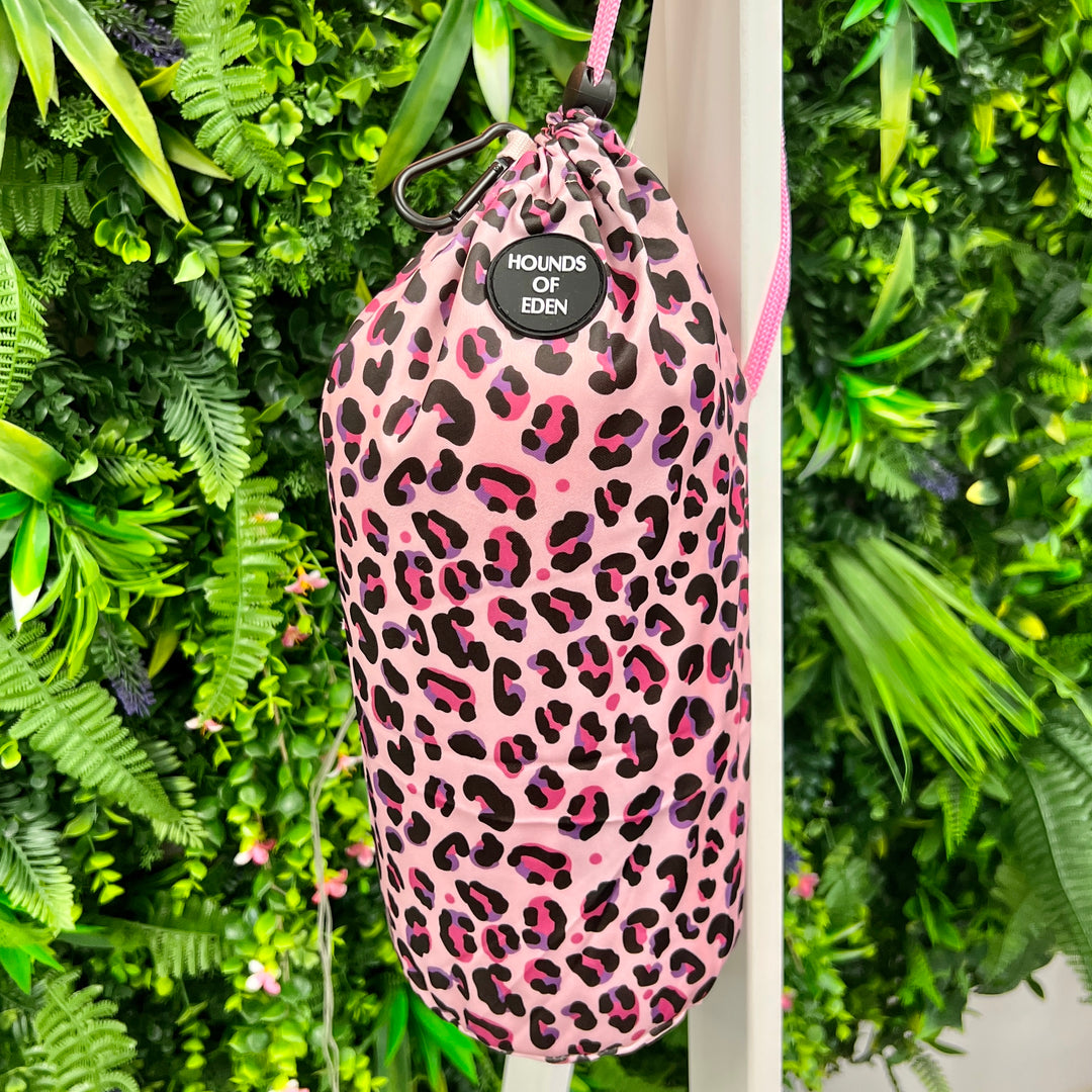 Blushing Leopard - Dog Towel + Carry Bag