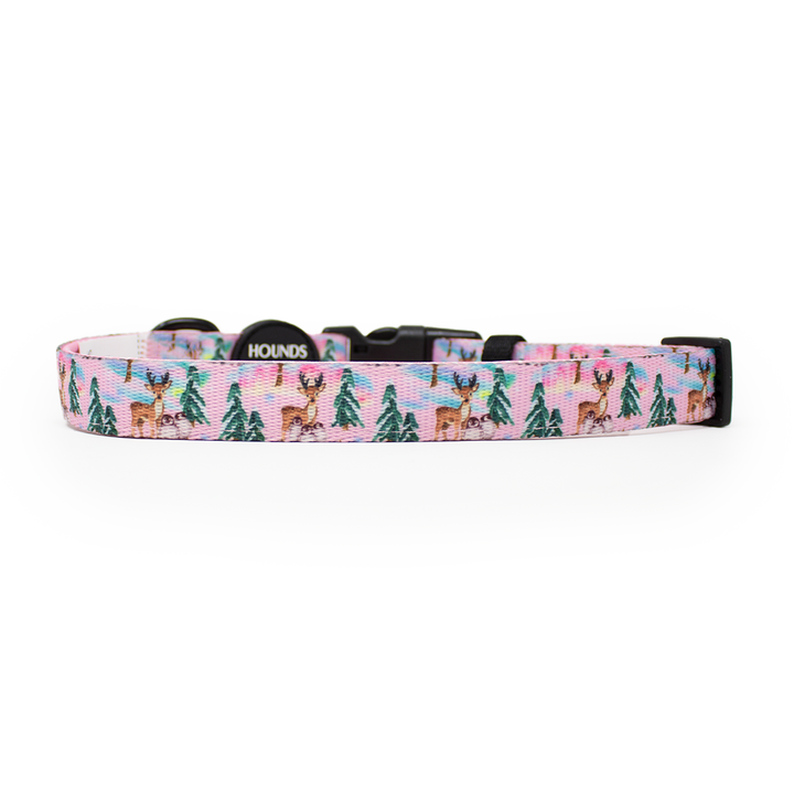 Aurora Nights - Collar para perro con diseño de pingüino rosa