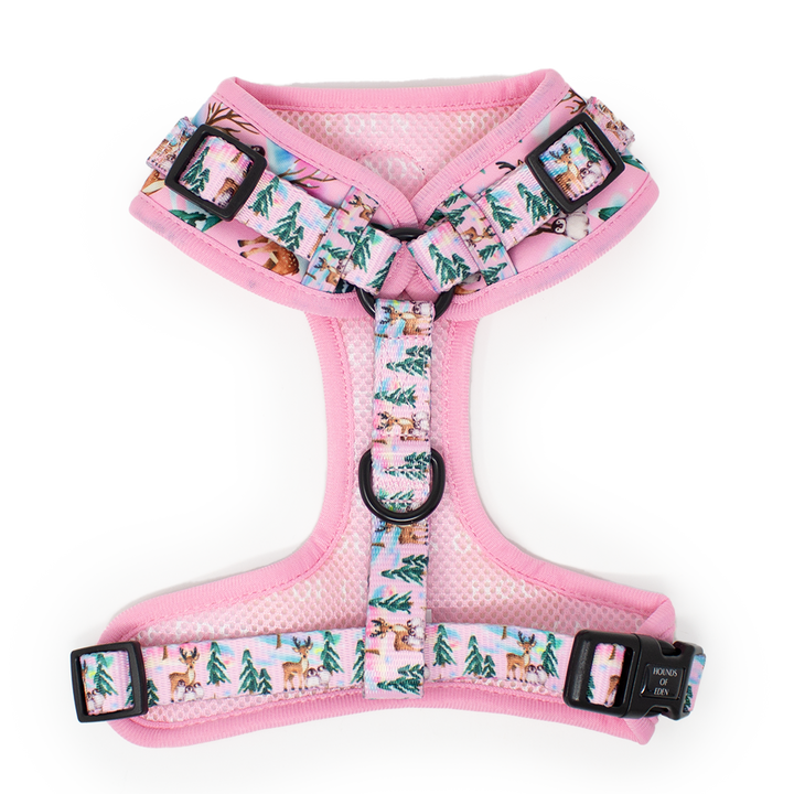 Aurora Nights - Pink Penguin Design Dog Collar