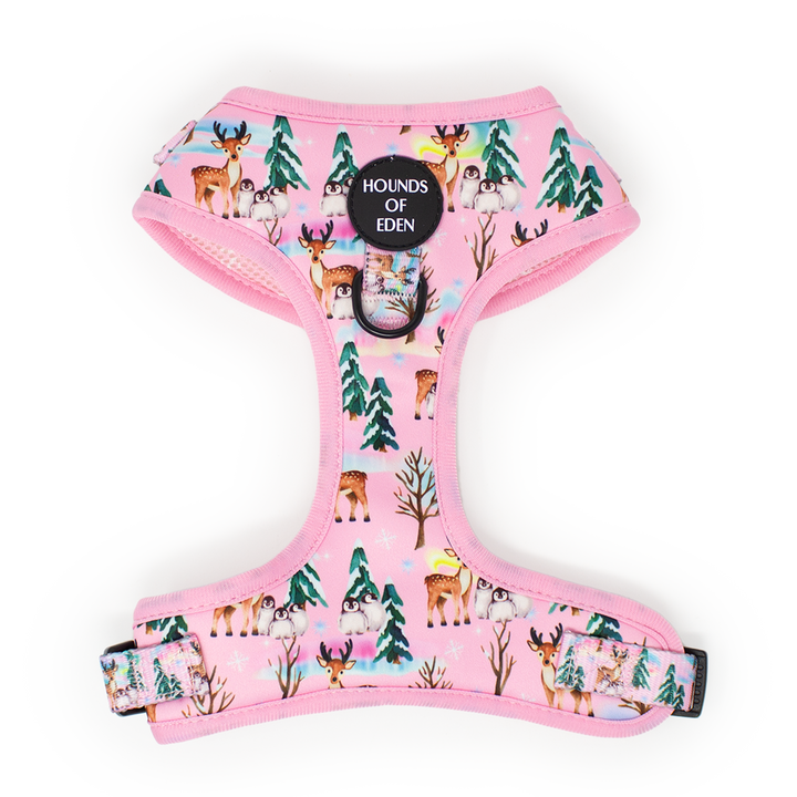 Aurora Nights - Pink Penguin Design Dog Collar