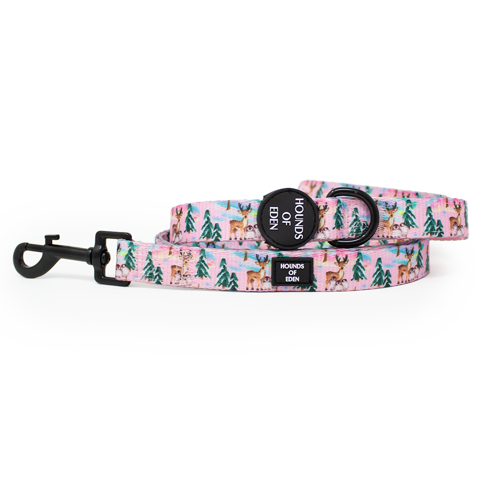 Aurora Nights - Collar para perro con diseño de pingüino rosa