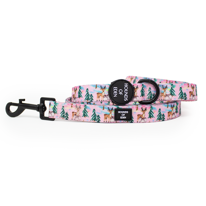 Aurora Nights - Collar para perro con diseño de pingüino rosa