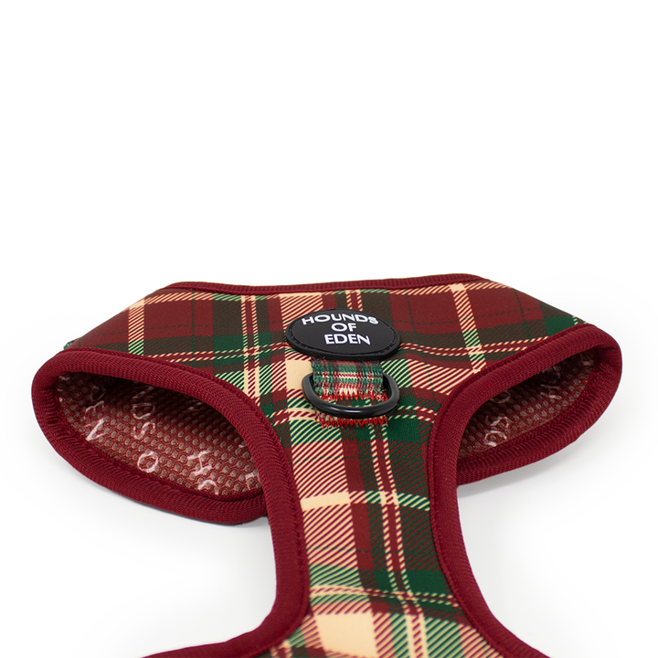 Tartan Me Up - Collar para perros con diseño de tartán rojo y crema