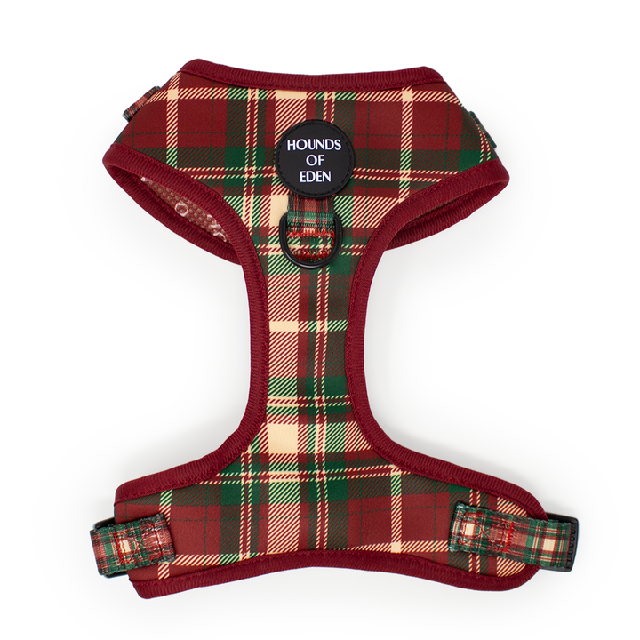 Tartan Me Up - Collar para perros con diseño de tartán rojo y crema