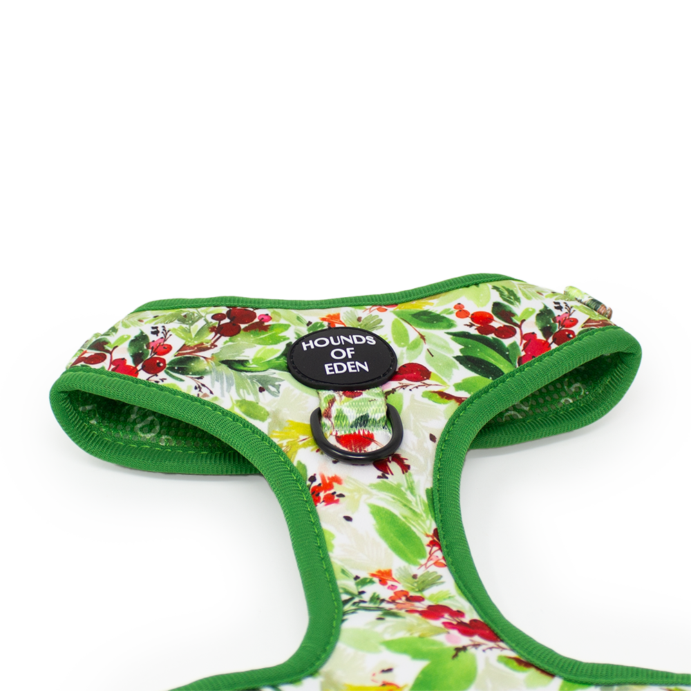 Winter Spruce & Berries Design Dog Harness