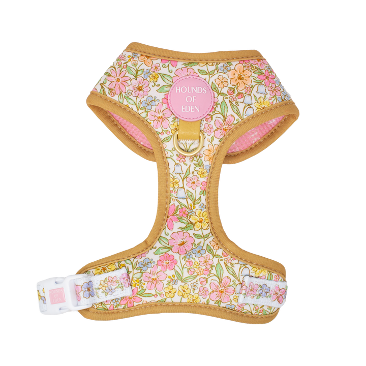 Pastel Petals - Dog Collar + ID Tag Holder