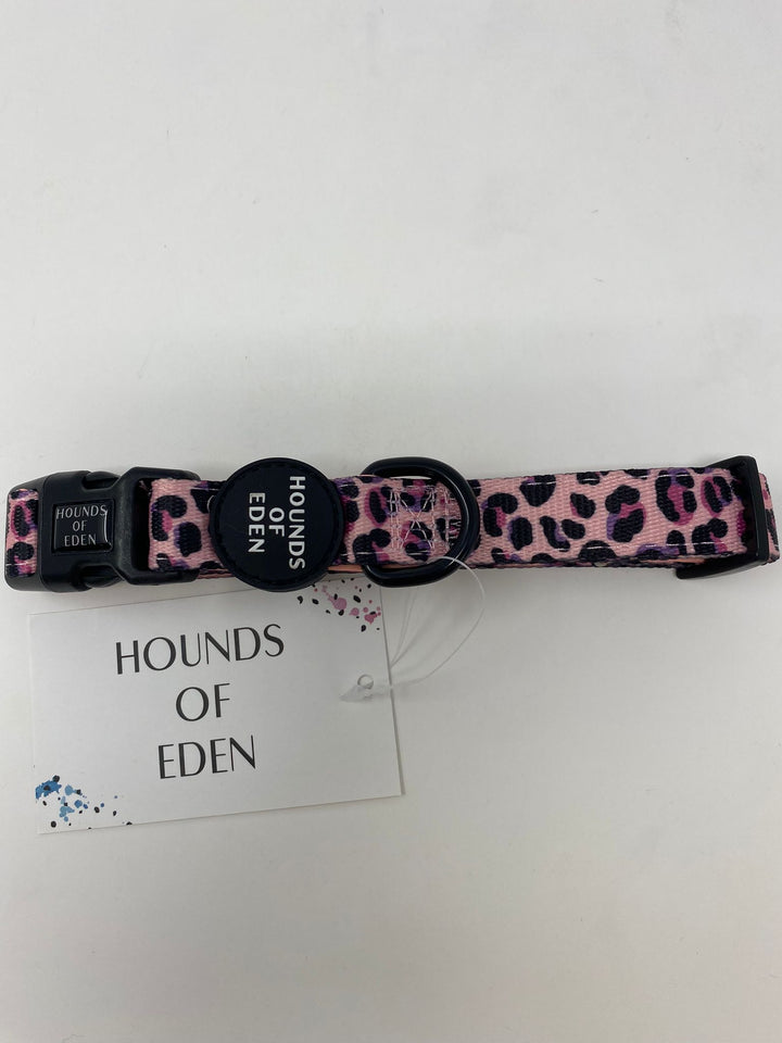 Outlet - MEDIANO 'BLUSHING LEOPARD' - COLLAR PARA PERRO ROSA - 0034