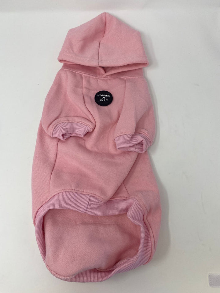 Outlet- SUDADERA CON CAPUCHA PERRO DACHSHUND MEDIANO - ROSA CLARO - 0078